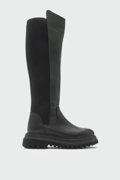 LuviShoes Shadow Black Women's Boots