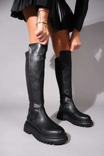 LuviShoes Shadow Black Women's Boots