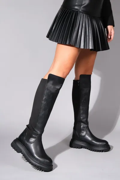 LuviShoes Shadow Black Women's Boots
