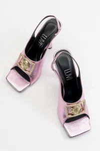 LuviShoes Olney Pink Women's Heels Shoes