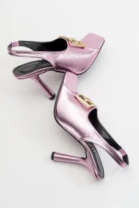 LuviShoes Olney Pink Women's Heels Shoes