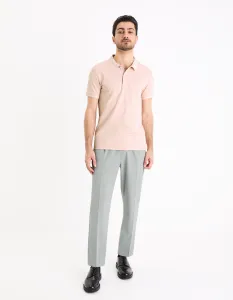 Staroružové pánske basic polo tričko Celio Decolrayeb