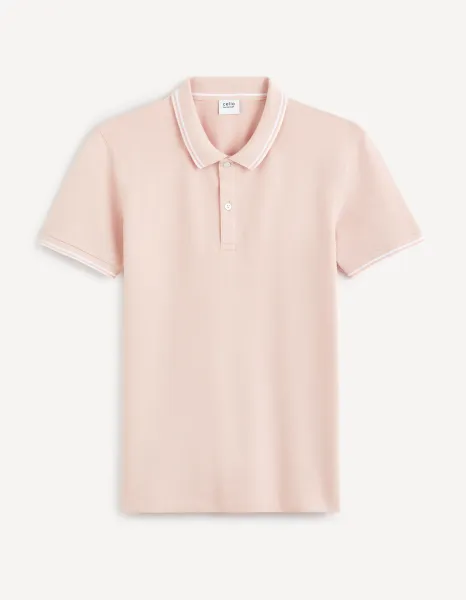 Staroružové pánske basic polo tričko Celio Decolrayeb