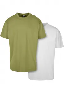 Heavy Ovesized Tee 2-Pack newoliv+white