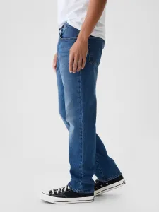 Modré pánske straight fit džínsy GAP