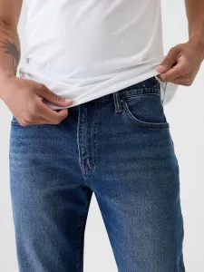 Modré pánske straight fit džínsy GAP