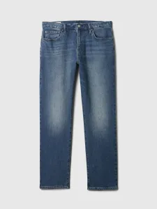 Modré pánske straight fit džínsy GAP