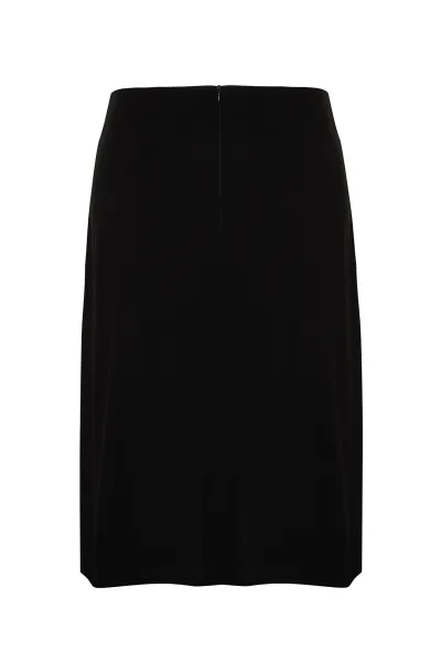 Trendyol Curve Black Slit Detailed Viscose Beachwear Woven Pareo