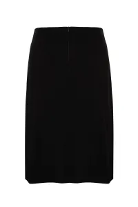 Trendyol Curve Black Slit Detailed Viscose Beachwear Woven Pareo