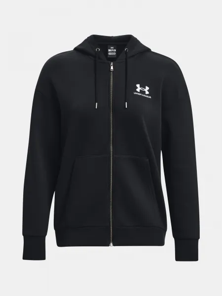 Čierna mikina Under Armour Essential Fleece FZ