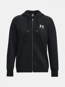 Čierna mikina Under Armour Essential Fleece FZ