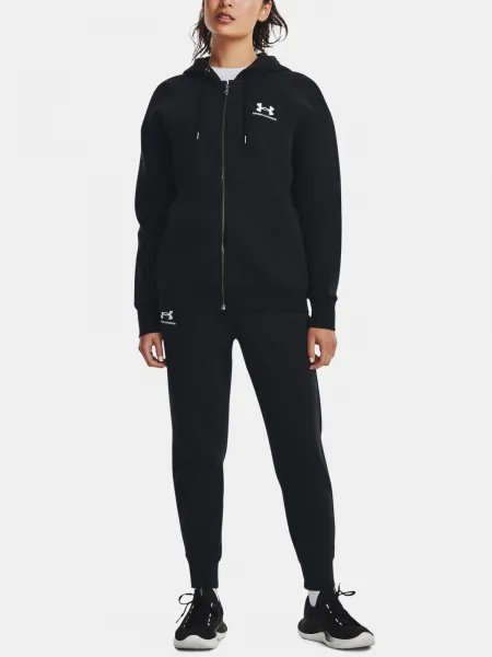 Čierna mikina Under Armour Essential Fleece FZ