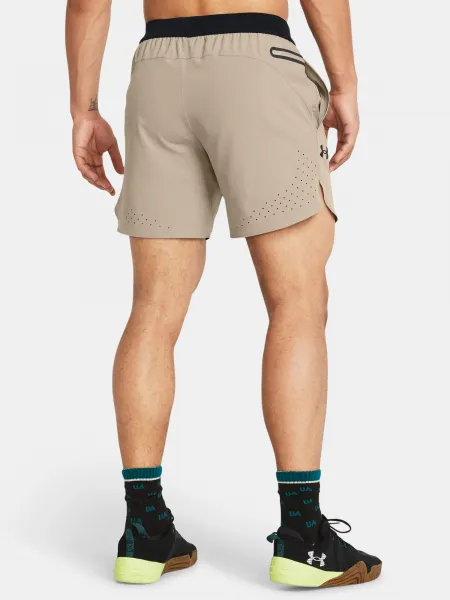 Kraťasy pre mužov Under Armour - svetlohnedá