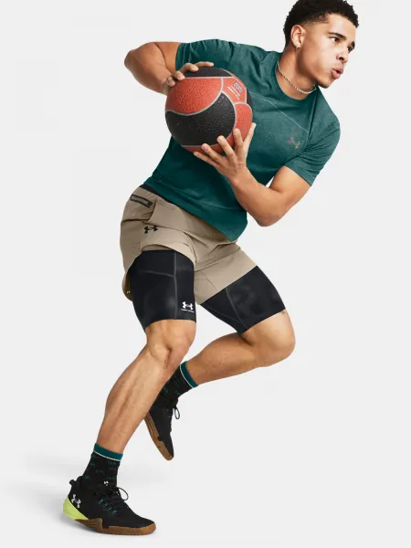 Kraťasy pre mužov Under Armour - svetlohnedá