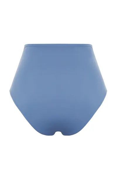 Trendyol Blue Premium Accessory High Waist Hipster Bikini Bottom