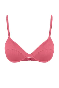Trendyol Fuchsia Balconette Textured Bikini Top