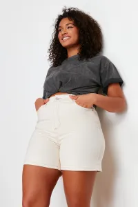 Trendyol Curve Ecru Mom Shorts & Bermuda
