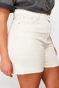 Trendyol Curve Ecru Mom Shorts & Bermuda