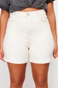 Trendyol Curve Ecru Mom Shorts & Bermuda