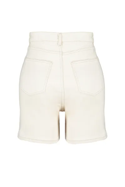 Trendyol Curve Ecru Mom Shorts & Bermuda