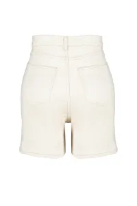 Trendyol Curve Ecru Mom Shorts & Bermuda