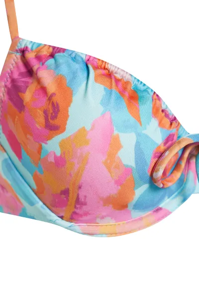 Trendyol Floral Patterned Balcony Tunnel Regular Bikini Set