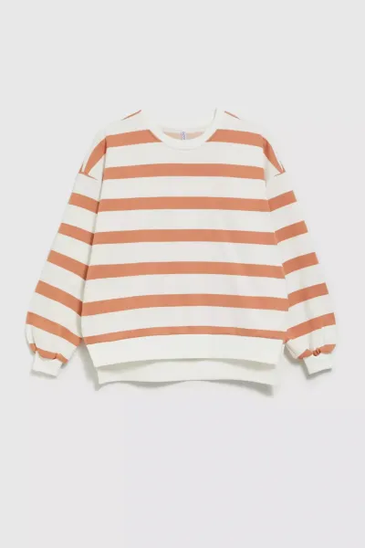 Marisse Women's Sweatshirt L-Bl-4313 L.Brown