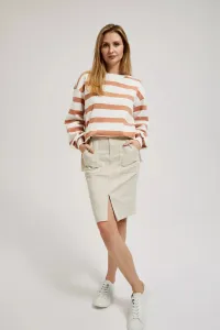 Marisse Women's Sweatshirt L-Bl-4313 L.Brown