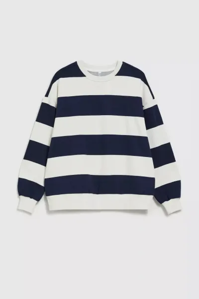 Marisse Women's Sweatshirt L-Bl-4310 Navy