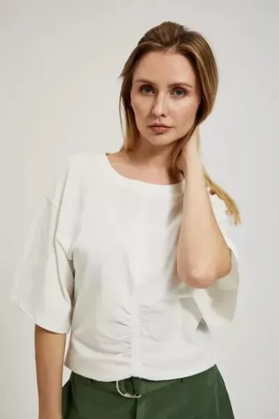 Marisse Women's Blouse L-Ts-4338 Off White