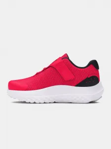 Červené športové tenisky Under Armour UA BINF Surge 4 AC