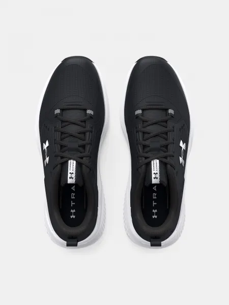 Čierne kožené športové tenisky Under Armour UA Charged Commit TR 4