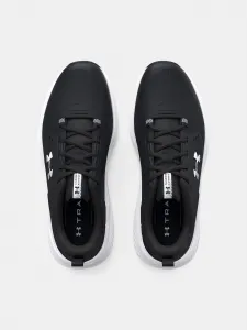 Čierne kožené športové tenisky Under Armour UA Charged Commit TR 4