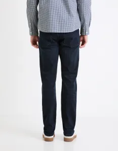 Tmavosivé pánske straight fit džínsy Celio C15
