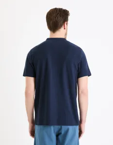 Tmavomodré pánske basic polo tričko Celio Gesohel
