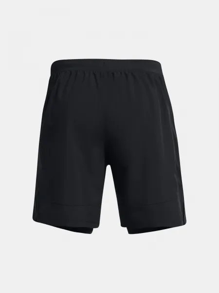Čierne športové kraťasy Under Armour UA LAUNCH 7'' 2-IN-1 SHORTS