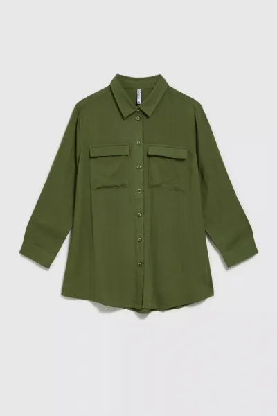 Marisse Women's Shirt L-Ko-4314 Khaki