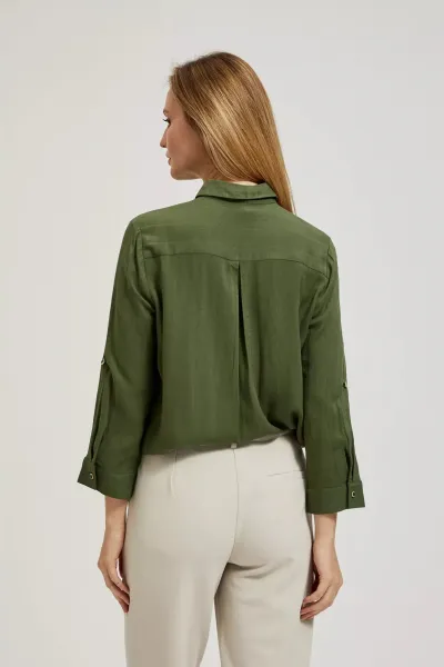 Marisse Women's Shirt L-Ko-4314 Khaki