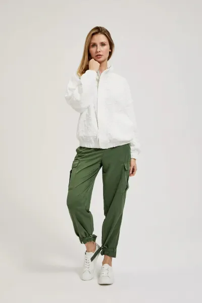 Marisse Women's Sweatshirt L-Bl-4318 Off White