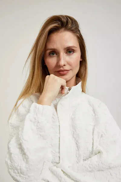 Marisse Women's Sweatshirt L-Bl-4318 Off White
