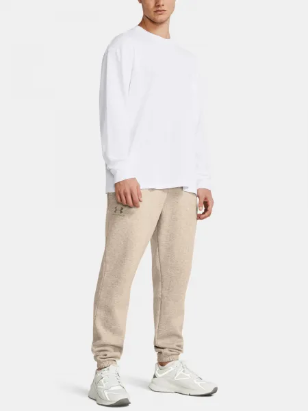 Svetlo hnedé tepláky Under Armour UA Essential Fleece Jogger
