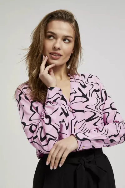Marisse Women's Shirt L-Ko-4315 Pink