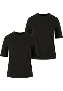 Women's T-Shirt Classy Tee - 2 Pack Black+Black