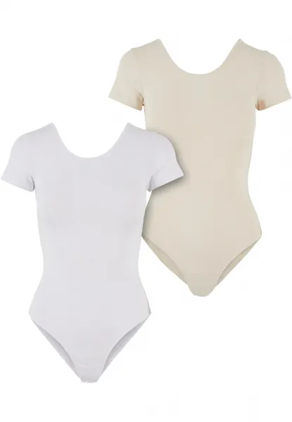 Dámske organické body - 2 ks biele+béžové