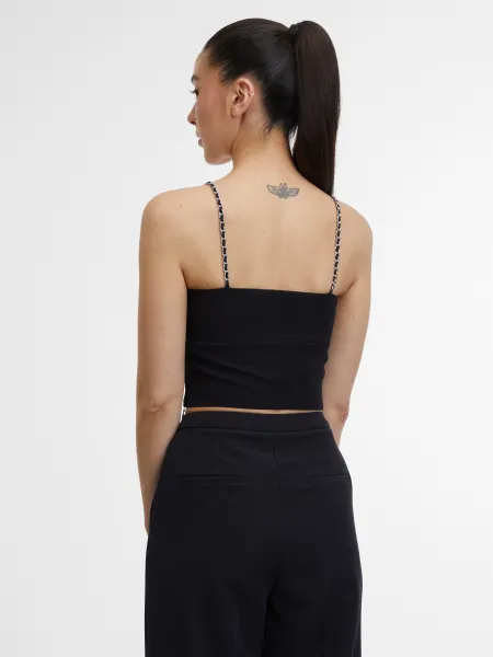 Čierny dámsky crop top ORSAY