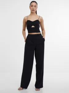 Čierny dámsky crop top ORSAY