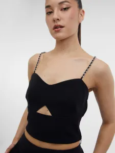 Čierny dámsky crop top ORSAY