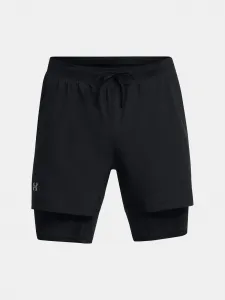 Čierne športové kraťasy Under Armour UA LAUNCH 5'' 2-IN-1 SHORTS