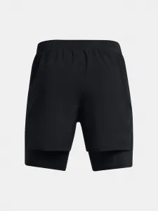 Čierne športové kraťasy Under Armour UA LAUNCH 5'' 2-IN-1 SHORTS