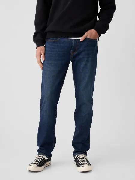 Tmavomodré pánske slim fit rifle GAP Gapflex